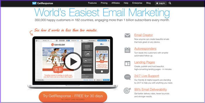 GetResponse Review: Best Low Cost Email Marketing Software 